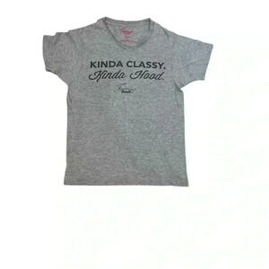 Size Small T Shirt gray little classy little hood